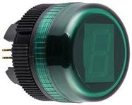 DIGITAL DISPLAY HEAD, 22MM, GREEN, 30VDC