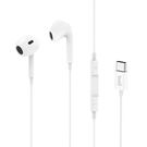 Wired earphones USB-C Budi 1.2m (white), Budi