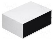 Enclosure: with panel; X: 260mm; Y: 180mm; Z: 105mm; ABS; light grey GAINTA