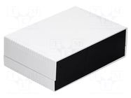 Enclosure: with panel; X: 260mm; Y: 180mm; Z: 85mm; ABS; light grey GAINTA