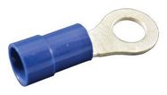 TERMINAL, RING TONGUE, #6, 14AWG, BLU