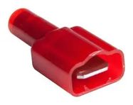 MALE DISCONNECT, 6.35MM, 22-18AWG, RED