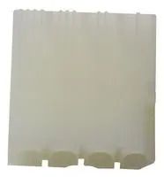 RCPT HOUSING, PA 66, 4POS, 6.3MM