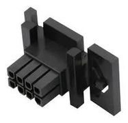 CONNECTOR HOUSING, RCPT, 8POS