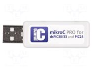 Compiler; USB key,DVD disc; C MIKROE