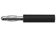 ADAPTER, BANANA, PLUG, 32A, BLK, SOLDER