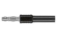 CONN, BANANA, PLUG, 16A, BLACK, SOLDER