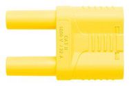 CONN, BANANA, PLUG, 32A, YELLOW