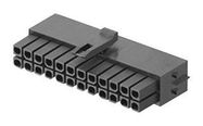 CONNECTOR HOUSING, RCPT, 16POS, 3MM