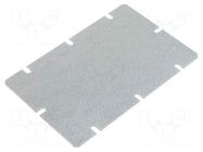 Mounting plate; steel; W: 98mm; L: 148mm; Thk: 1.5mm; Plating: zinc FIBOX