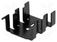 Heatsink: moulded; SOT32,TO220; black; L: 33mm; W: 25.4mm; H: 13mm FISCHER ELEKTRONIK