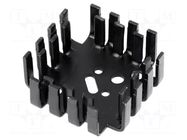 Heatsink: moulded; SOT9,TO3,TO66; black; 42x42x17mm; 6.8K/W FISCHER ELEKTRONIK