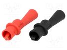 Crocodile clip; 10A; 1kVDC; red and black; Grip capac: max.8mm FLUKE