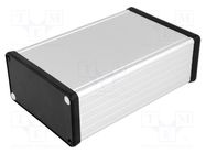 Enclosure: with panel; 1455; X: 103mm; Y: 160mm; Z: 53mm; aluminium HAMMOND