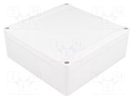 Enclosure: multipurpose; X: 160mm; Y: 160mm; Z: 60mm; 1555; ABS; grey HAMMOND