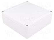 Enclosure: multipurpose; X: 160mm; Y: 160mm; Z: 60mm; 1555; ABS; grey HAMMOND