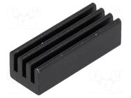 Heatsink: extruded; black; L: 19.05mm; W: 6.35mm; H: 4.83mm; anodized STONECOLD