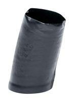 HEAT SHRINK BOOT, R/A LIPPED, 10MM, BLK