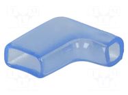 Terminals cover; 6.5mm; Ø: 4mm; angled; L: 17mm; PVC FIX&FASTEN