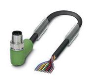 SENSOR CORD, 12P M12 R/A PLUG-FREE END