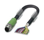 SENSOR CORD, 17P M12 PLUG-FREE END, 1.5M