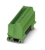 DIN RAIL TB, PLUG-IN BLOCK, 11WAY, 12AWG