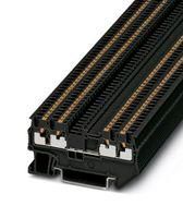 DINRAIL TERMINAL BLOCK, 4WAY, 16AWG, BLK