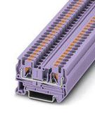 DINRAIL TERMINAL, 2WAY, 10AWG, VIOLET