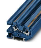 DINRAIL TERMINAL BLOCK, 2WAY, 10AWG, BLU