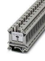 DINRAIL TERMINAL BLOCK, 2WAY, 4AWG, GRY