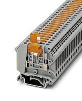 DINRAIL TERMINAL BLOCK, 2WAY, 10AWG, ORG