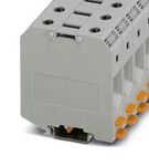 DINRAIL TERMINAL BLOCK, 2WAY, 00AWG, GRY