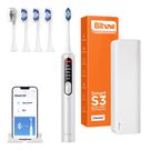 Sonic toothbrush with app, tips set and travel etui S3 (silver), Bitvae