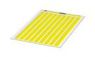 LABEL, POLYESTER, YELLOW, 6MM X 16MM