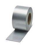 LABEL, POLYESTER, SILVER, 90M X 100MM