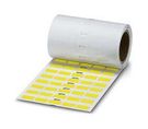 LABEL, POLYESTER, YELLOW, 8MM X 17.5MM