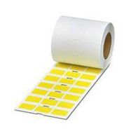 LABEL, POLYESTER, YELLOW, 17.5 X 26.5MM