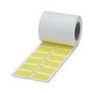 LABEL, POLYESTER, YELLOW, 25MM X 40MM