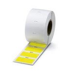 LABEL, POLYESTER, YELLOW, 25MM X 51MM