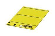 LABEL, PVC, YELLOW, 60MM X 100MM