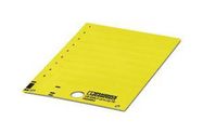 LABEL, PVC, YELLOW, 15MM X 27MM