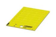 LABEL, PVC, YELLOW, 18MM X 27MM