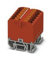 TB, DISTRIBUTION BLOCK, 12P, 12AWG, RED