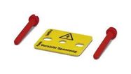 WARNING PLATE, ATT DANGER, 5MM, YEL, TB