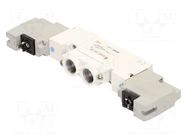Electromagnetic valve; 1÷7bar; 5/2 monostable; aluminium; IP65 SMC