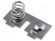 Button-like/spring contact; AAA,N,R3; Batt.no: 2; PCB,push-in KEYSTONE