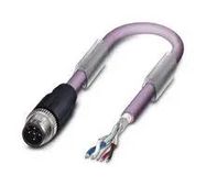 SENSOR CORD, 5P M12 PLUG-FREE END, 10M