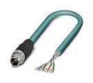 SENSOR CORD, 8P M12 PLUG-FREE END, 5M