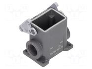 Enclosure for connectors: HDC; size 44.27; with latch; M25 ILME