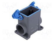 Enclosure: for HDC connectors; T-TYPE/C; size 44.27; M32; 44x27mm ILME